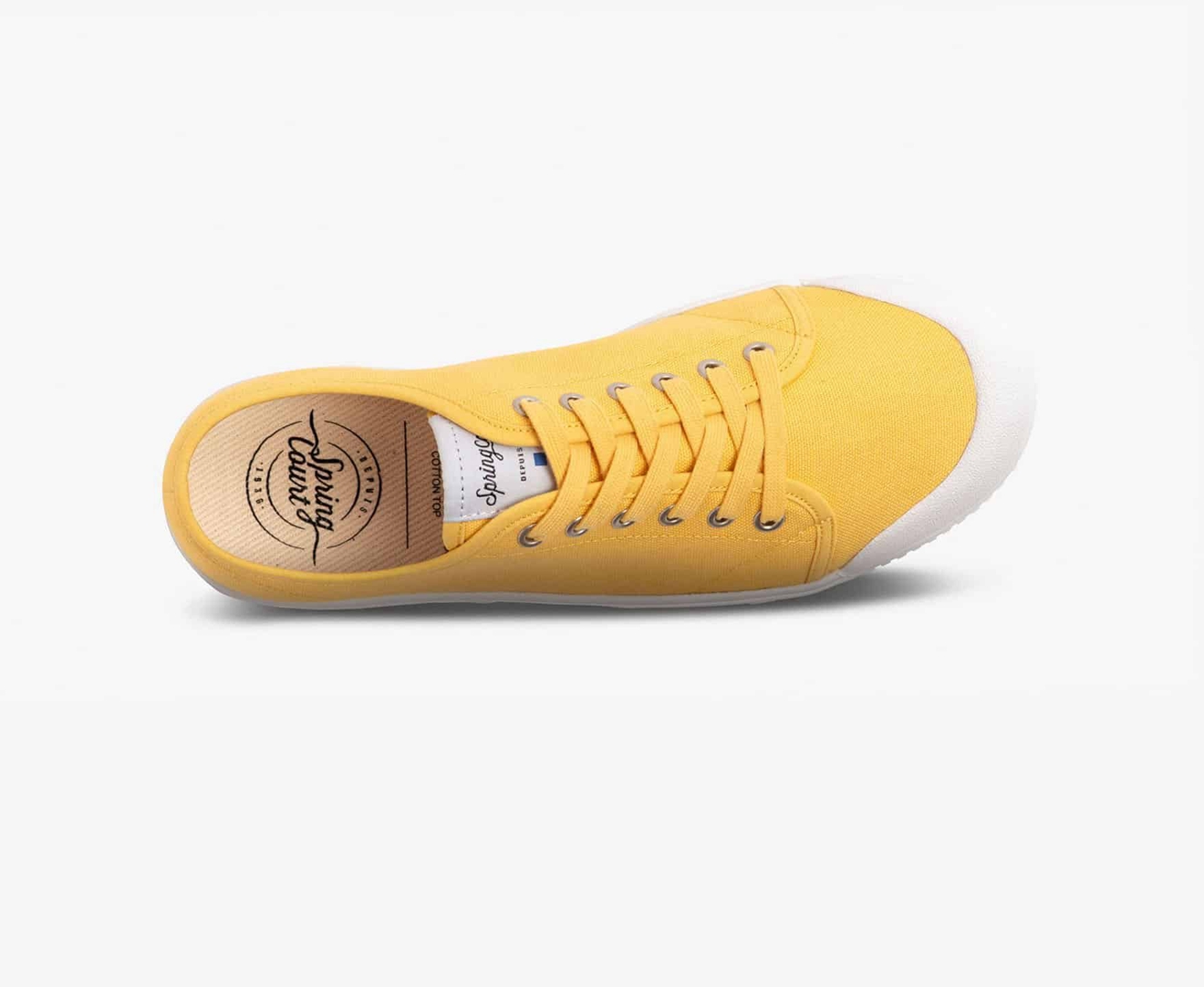 Spring Court COPY OF G2 CANVAS Men's Trainers Yellow | South Africa-72EUGIPLK